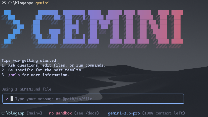 Gemini CLI Logo